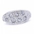 Bague en or blanc avec diamants taille brillant. Tout neuf