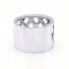 Bague large en or blanc avec diamants. Neuve