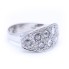 Bague en or blanc avec diamants taille brillant. Tout neuf