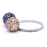 Bague Signature Bicolore avec Diamants. Tout neuf