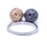 Bague Signature Bicolore avec Diamants. Tout neuf