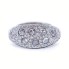 Bague en or blanc avec diamants taille brillant. Tout neuf