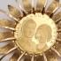 Colgante sol de oro con moneda reyes España de segunda mano