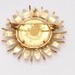 Colgante sol de oro con moneda reyes España de segunda mano