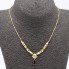Collar estilo vintage de oro con granates de segunda mano