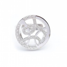 Bague SUBLIM Or blanc avec diamants. Nouvelle bague.