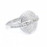 Bague POKER en or blanc avec diamants. Neuve