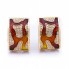 Pendientes FIREMOON Esmalte y Oro. Nuevos a estrenar