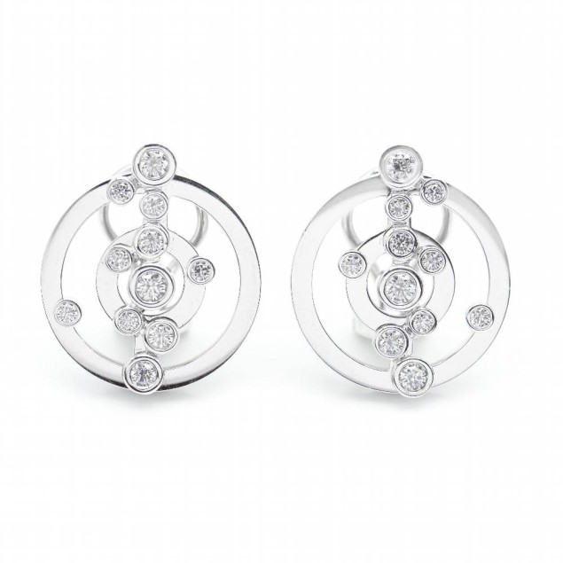 Boucles d'oreilles ADAGIO en or blanc...