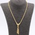 Collar motivo manos de oro con circonita de segunda mano