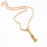 Collar motivo manos de oro con circonita de segunda mano