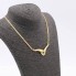 Gargantilla de oro con circonitas de segunda mano