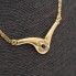 Gargantilla de oro con circonitas de segunda mano