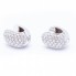 Boucles d\'oreilles en or blanc et pavé de diamants. Neufs