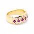 Bague ROMBO avec Rubis et Diamants. Neuve