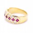 Bague ROMBO avec Rubis et Diamants. Neuve