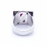 Bague en or blanc avec diamants et rubis. Neuve