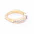 Bague en or, demi-bague en diamant - Neuve