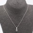 Collar de oro con circonita y diamantes de segunda mano