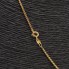 Cordón fino macizo de oro de segunda mano
