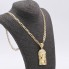 Cadena con colgante cristo de oro 14k con circonitas