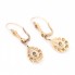 Pendientes estilo vintage de oro con zafiros de segunda mano