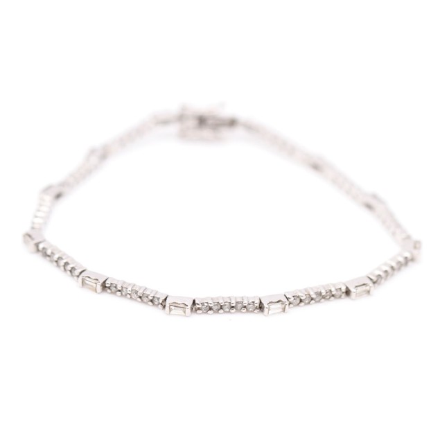 Bracelet d'occasion en or blanc avec...