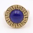 Bague AZTECA en or avec Lapis Lazuli. Neuf