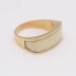 Anillo de oro con marfil de segunda mano