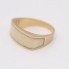 Anillo de oro con marfil de segunda mano