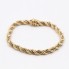 Pulsera cordón con veneciana de oro bicolor de segunda mano