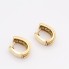Pendientes calados de oro con diamantes de segunda mano