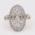 Anillo estilo vintage de oro con diamantes de segunda mano