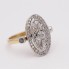 Anillo estilo vintage de oro con diamantes de segunda mano