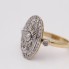 Anillo estilo vintage de oro con diamantes de segunda mano
