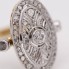 Anillo estilo vintage de oro con diamantes de segunda mano