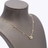 Collar d'or amb circonites de segona mà