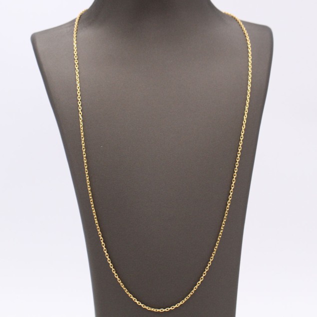Cadena belcher maciza de oro de...
