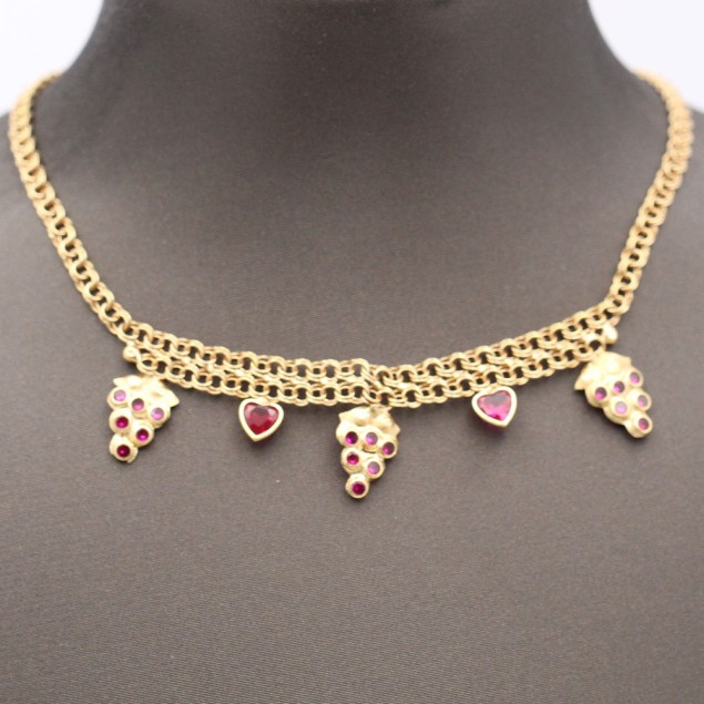 Collar para bebé racimos de uva de...