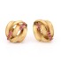 Pendientes estilo vintage de oro con rubíes de segunda mano
