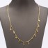Cadena estilo cartier con colgantes de oro de segunda mano