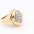 Anillo de oro con circonitas de segunda mano