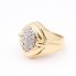 Anillo de oro con circonitas de segunda mano
