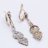 Pendientes  Art Decó Platino y Diamantes. Segunda mano