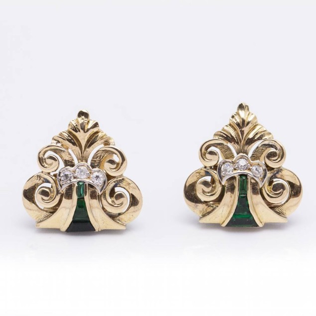 Boucles d'oreilles vintage avec...