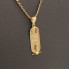 Cadena bilbao con cartucho egipcio de oro de segunda mano