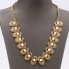 Collier en or avec perles de style vintage d'occasion