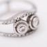 Bague ajourée en or d'occasion avec diamants