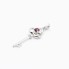 Pendentif KEY en Or Blanc et Rubis. Neuf