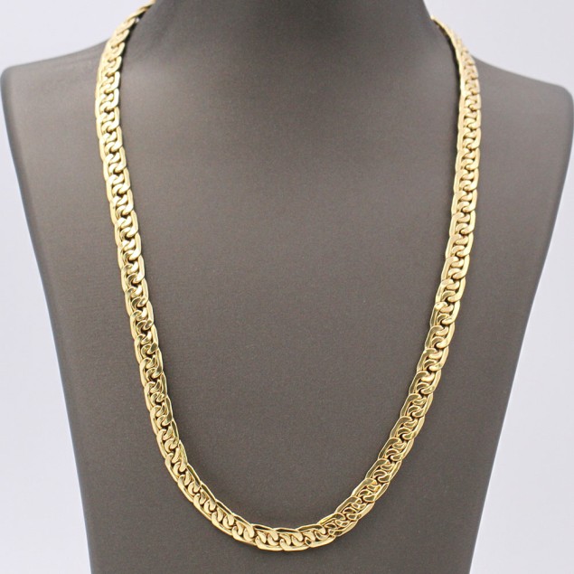 Collar trenzado de oro de segunda mano